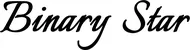 Produktbeispiel Schriftzug - Binary Star