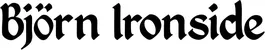 Produktbeispiel Schriftzug - Björn Ironside