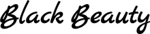 Produktbeispiel Schriftzug - Black Beauty