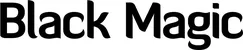 Produktbeispiel Schriftzug - Black Magic