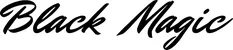Produktbeispiel Schriftzug - Black Magic