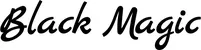 Produktbeispiel Schriftzug - Black Magic