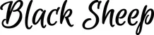 Produktbeispiel Schriftzug - Black Sheep