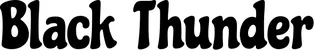 Produktbeispiel Schriftzug - Black Thunder