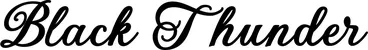 Produktbeispiel Schriftzug - Black Thunder