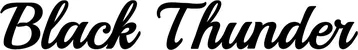 Produktbeispiel Schriftzug - Black Thunder
