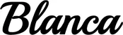 Produktbeispiel Schriftzug - Blanca