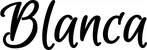 Produktbeispiel Schriftzug - Blanca
