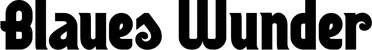 Produktbeispiel Schriftzug - Blaues Wunder