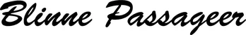 Produktbeispiel Schriftzug - Blinne Passageer