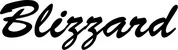 Produktbeispiel Schriftzug - Blizzard