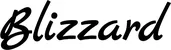 Produktbeispiel Schriftzug - Blizzard