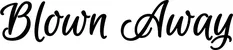 Produktbeispiel Schriftzug - Blown Away