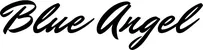Produktbeispiel Schriftzug - Blue Angel