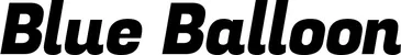 Produktbeispiel Schriftzug - Blue Balloon