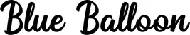 Produktbeispiel Schriftzug - Blue Balloon