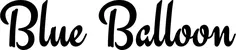 Produktbeispiel Schriftzug - Blue Balloon