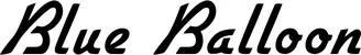 Produktbeispiel Schriftzug - Blue Balloon