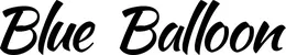 Produktbeispiel Schriftzug - Blue Balloon