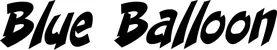 Produktbeispiel Schriftzug - Blue Balloon