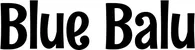 Produktbeispiel Schriftzug - Blue Balu