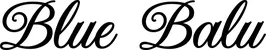 Produktbeispiel Schriftzug - Blue Balu