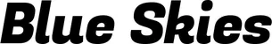 Produktbeispiel Schriftzug - Blue Skies