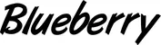 Produktbeispiel Schriftzug - Blueberry