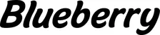 Produktbeispiel Schriftzug - Blueberry