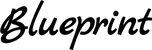 Produktbeispiel Schriftzug - Blueprint