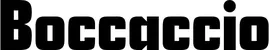 Produktbeispiel Schriftzug - Boccaccio