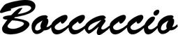 Produktbeispiel Schriftzug - Boccaccio