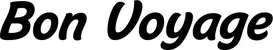 Produktbeispiel Schriftzug - Bon Voyage