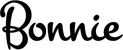 Produktbeispiel Schriftzug - Bonnie