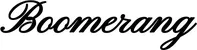 Produktbeispiel Schriftzug - Boomerang