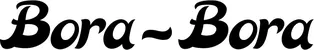 Produktbeispiel Schriftzug - Bora-Bora