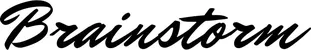 Produktbeispiel Schriftzug - Brainstorm