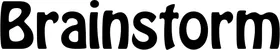 Produktbeispiel Schriftzug - Brainstorm