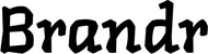 Produktbeispiel Schriftzug - Brandr