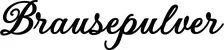 Produktbeispiel Schriftzug - Brausepulver