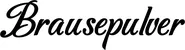 Produktbeispiel Schriftzug - Brausepulver