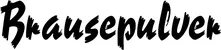 Produktbeispiel Schriftzug - Brausepulver