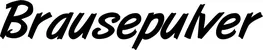 Produktbeispiel Schriftzug - Brausepulver