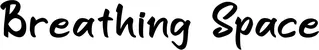 Produktbeispiel Schriftzug - Breathing Space
