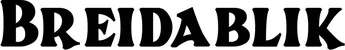 Produktbeispiel Schriftzug - Breidablik