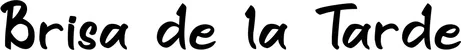 Produktbeispiel Schriftzug - Brisa de la Tarde