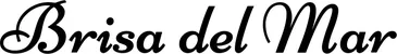 Produktbeispiel Schriftzug - Brisa del Mar