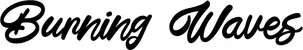 Produktbeispiel Schriftzug - Burning Waves