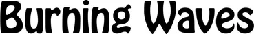 Produktbeispiel Schriftzug - Burning Waves