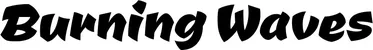 Produktbeispiel Schriftzug - Burning Waves